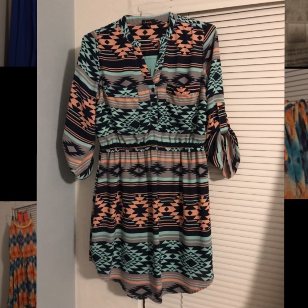 Aztec Pattern Dress